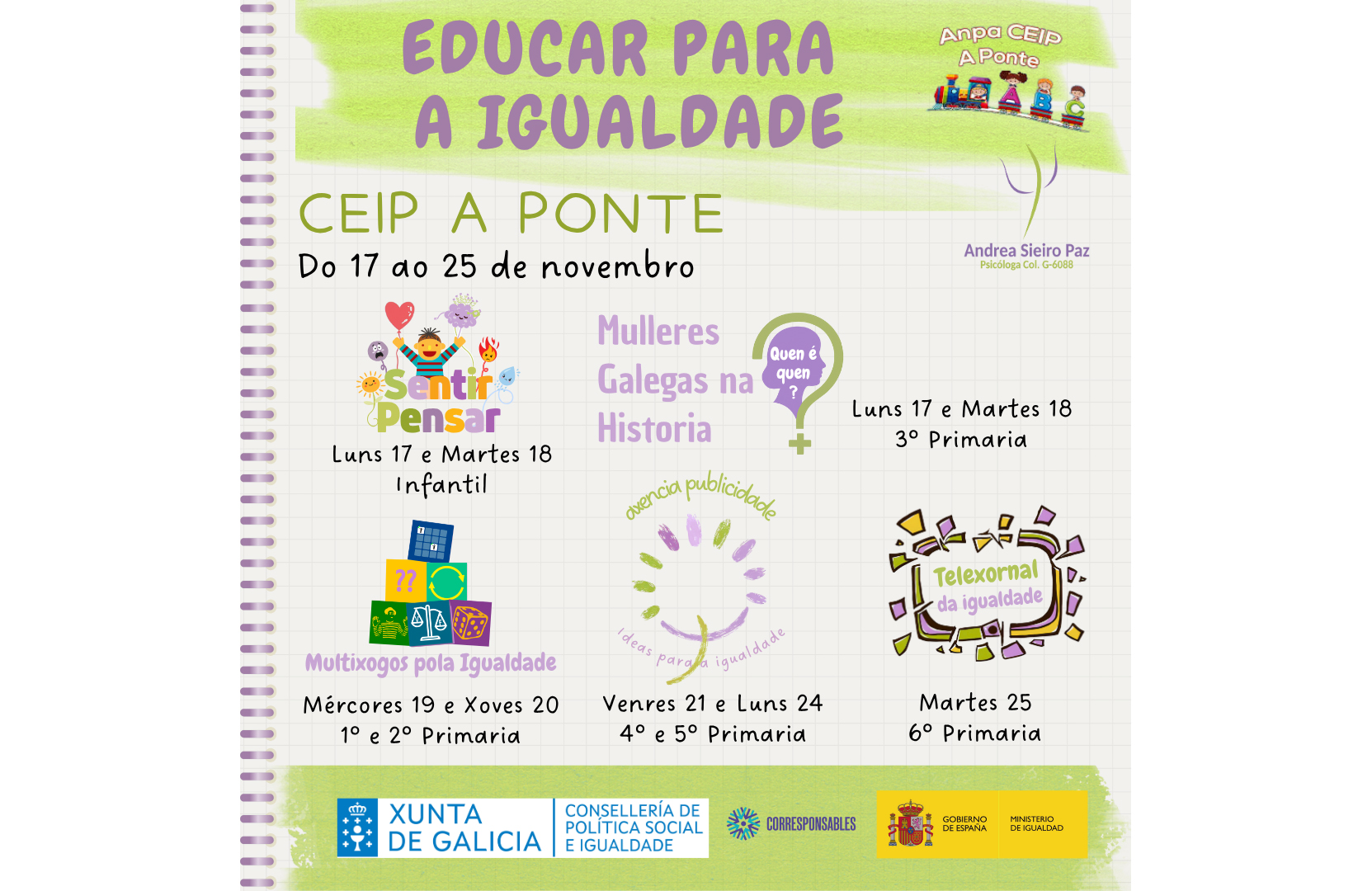 Lee más sobre el artículo Educar para a Igualdade